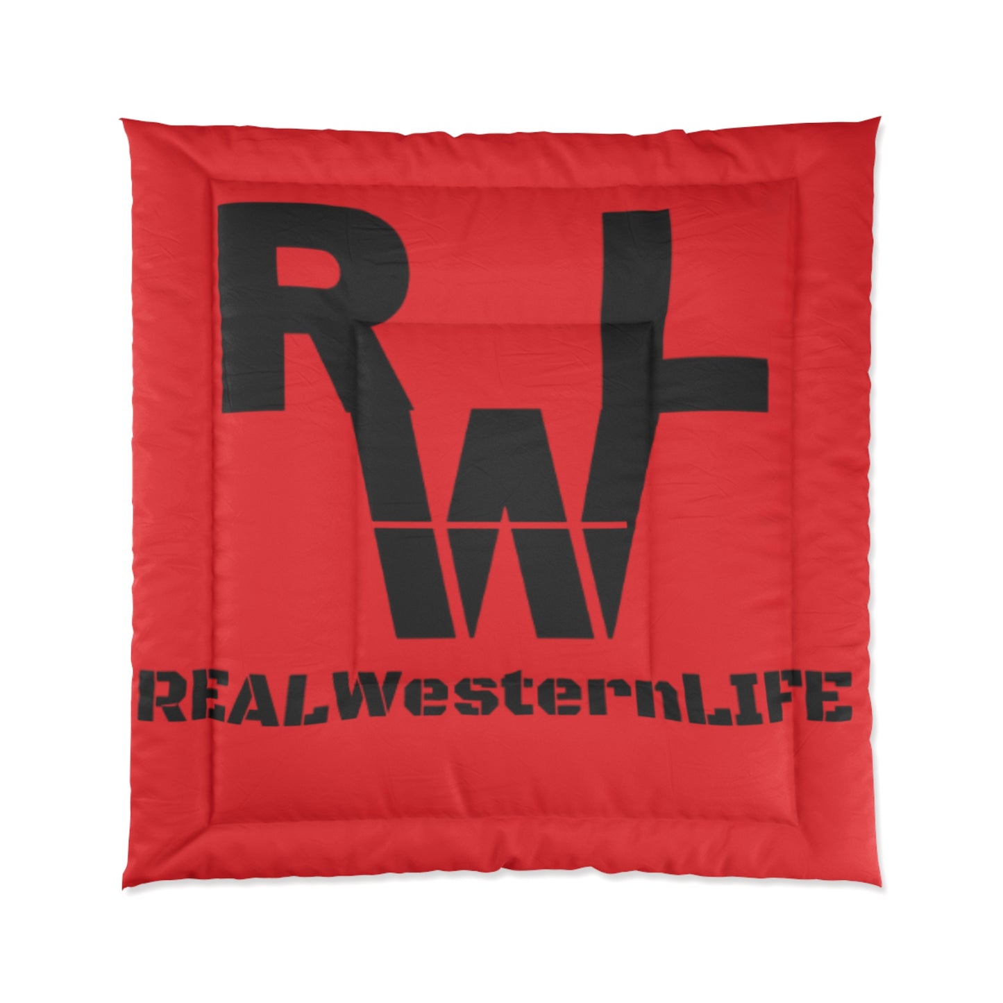 Real Western Life Rustic Reversible Comforter with Brand