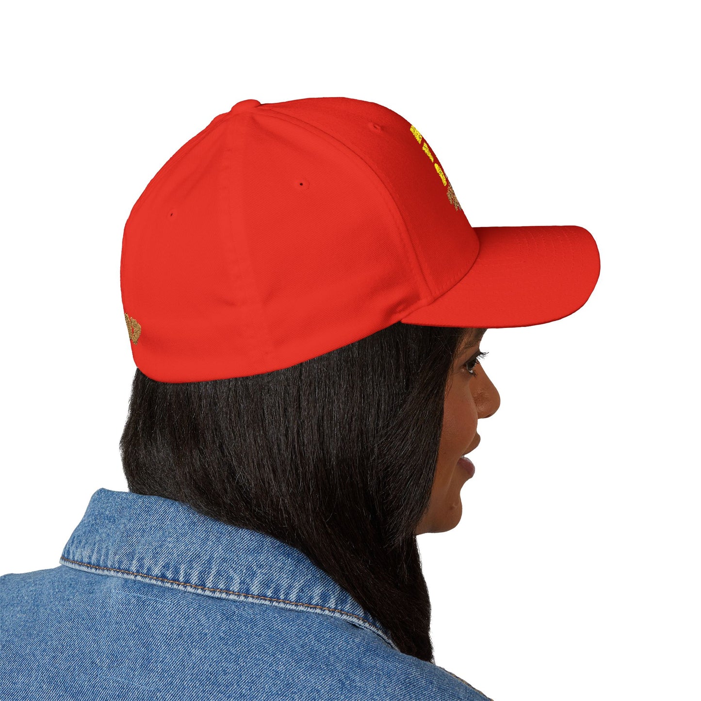 307 Wyoming Bison - Closed-Back Structured Cap (Embroidery)