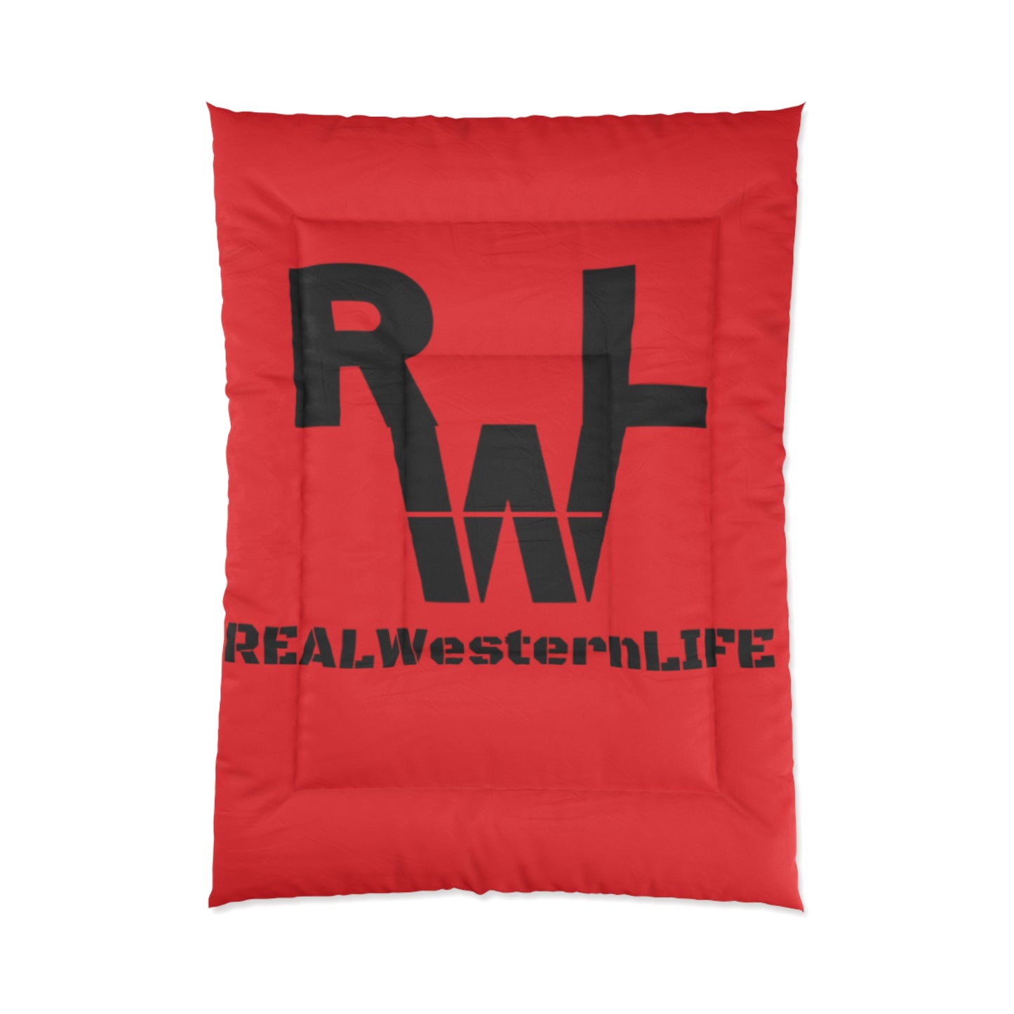 Real Western Life Rustic Reversible Comforter with Brand