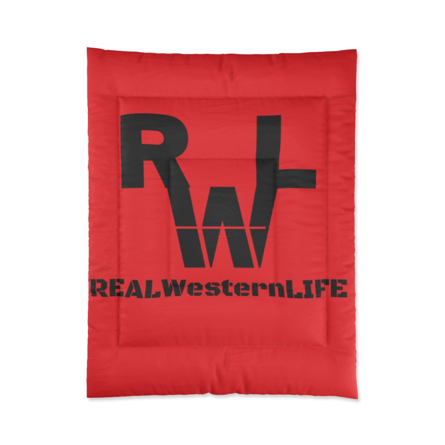 Real Western Life Rustic Reversible Comforter with Brand