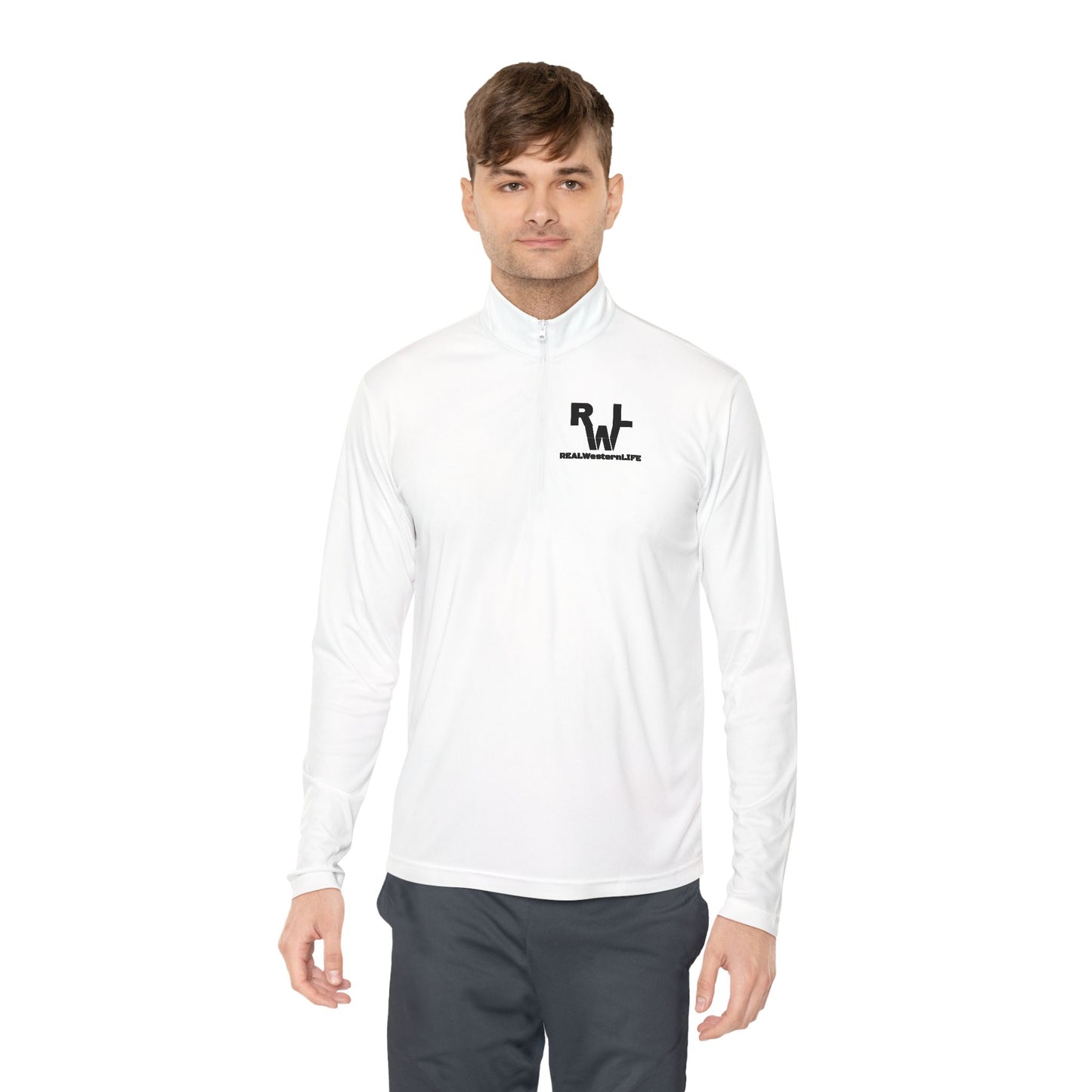 Real Western Life - Quarter-Zip Pullover for Active Lifestyle