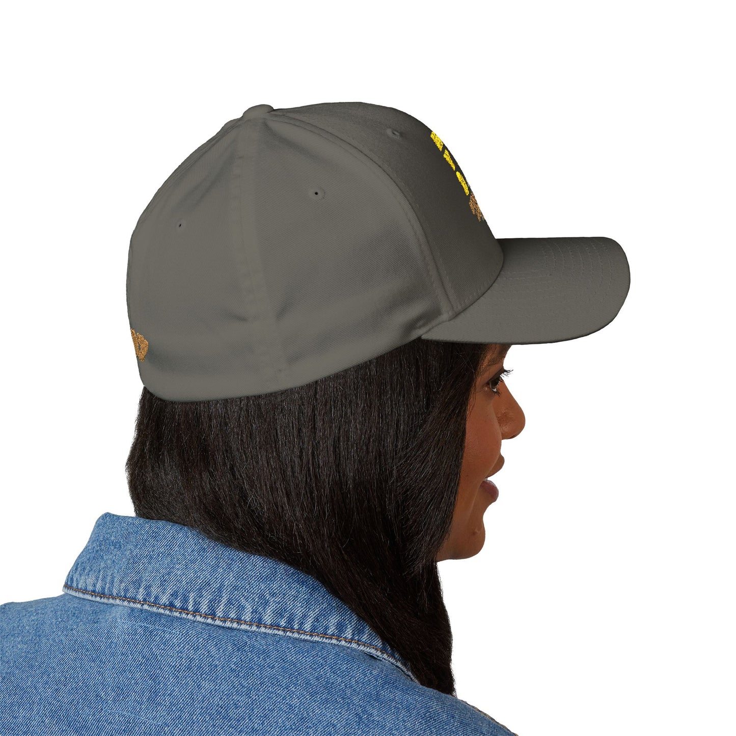 307 Wyoming Bison - Closed-Back Structured Cap (Embroidery)