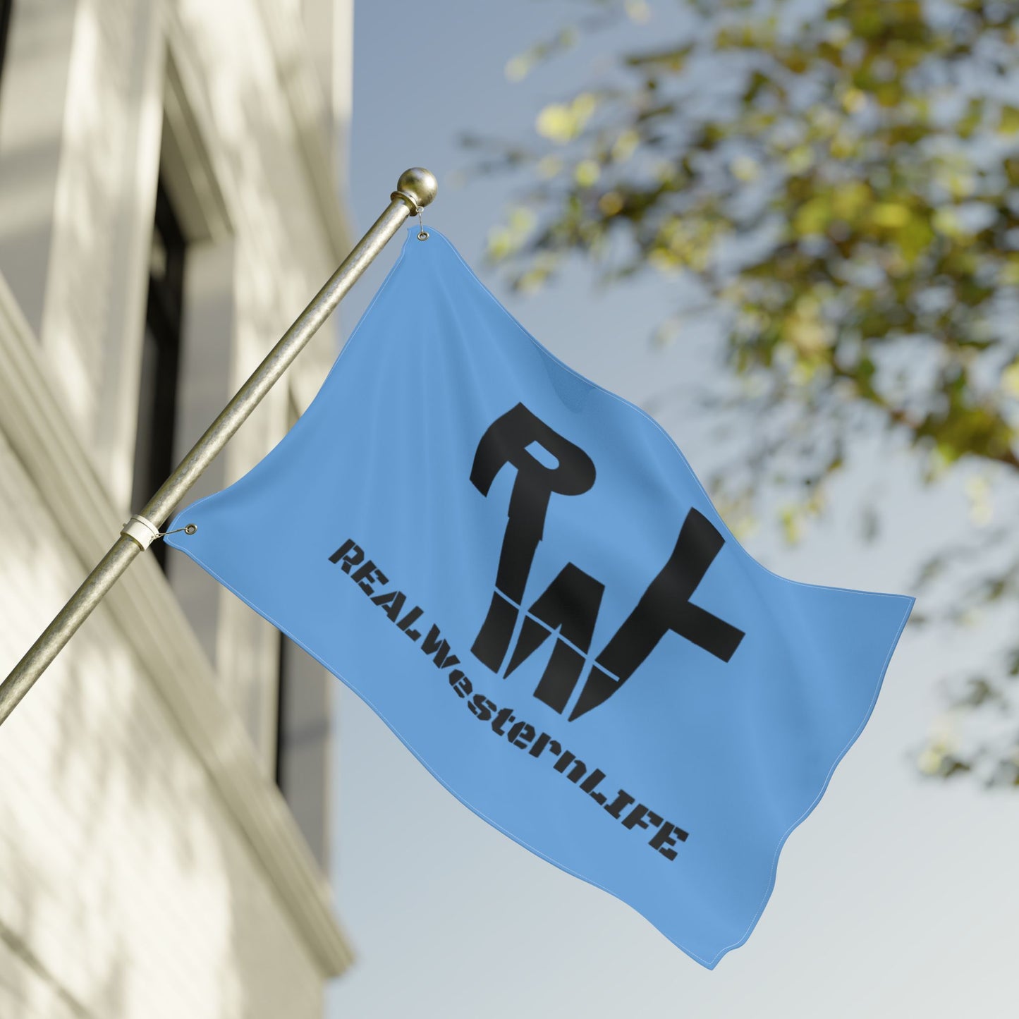 Real Western Life - Double Sided Flag - Customize it!