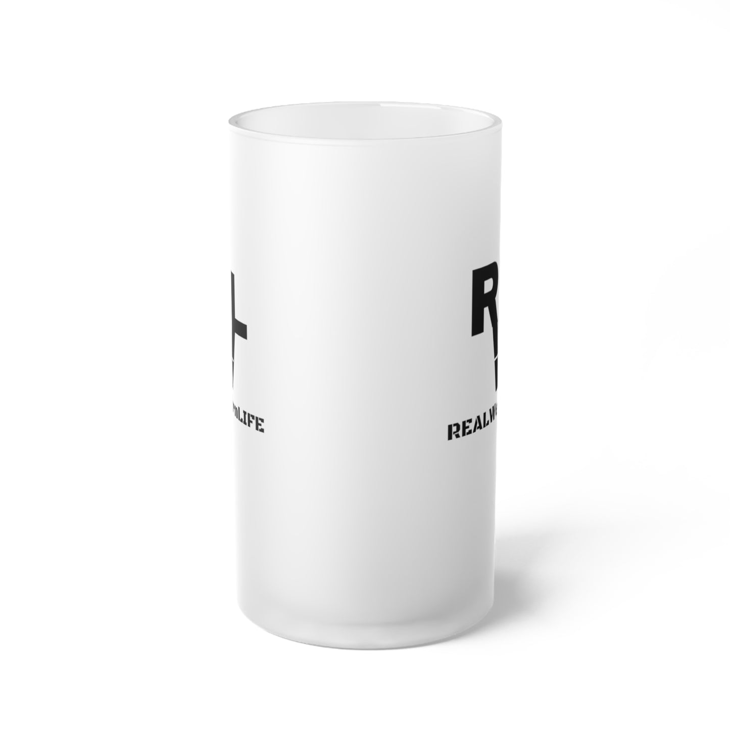Real Western Life - Customized Frosted Beer Mug - Replace our brand with yours!