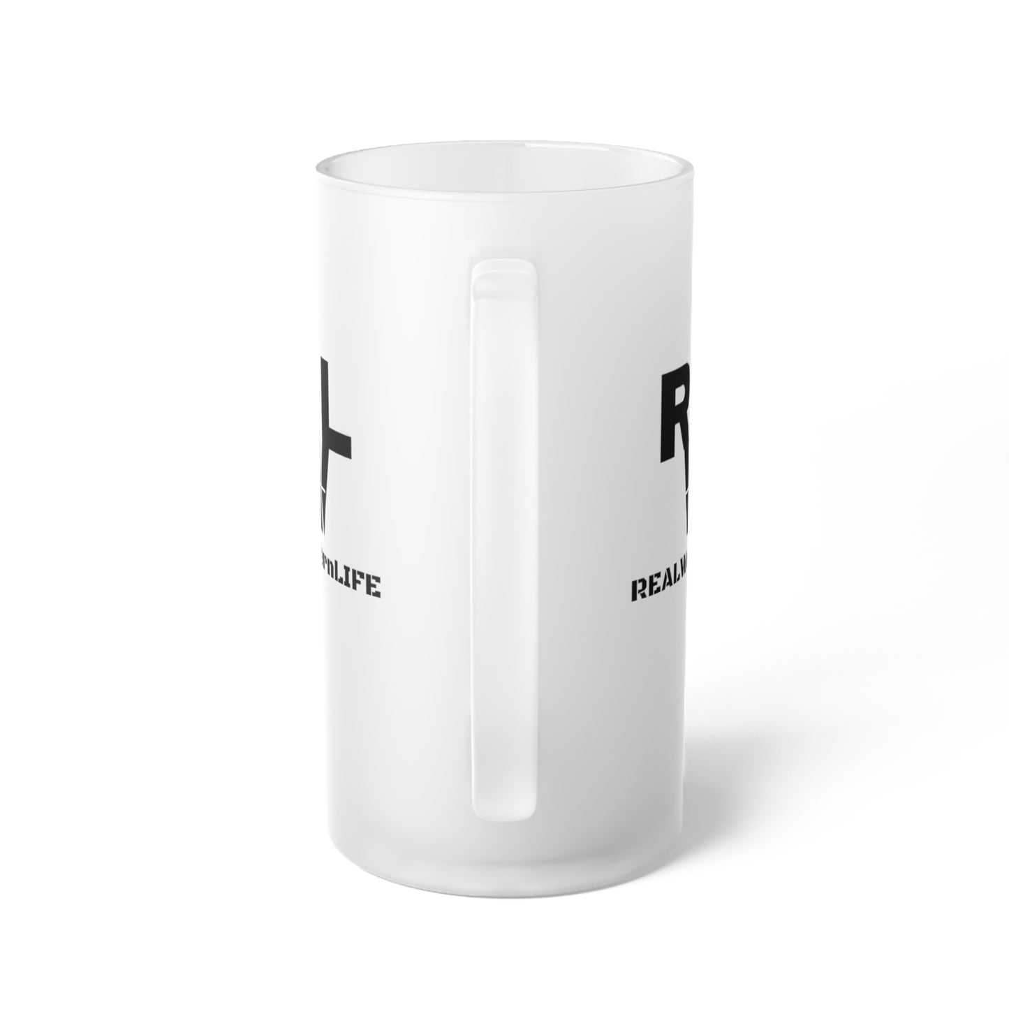 Real Western Life - Frosted Glass Beer Mug