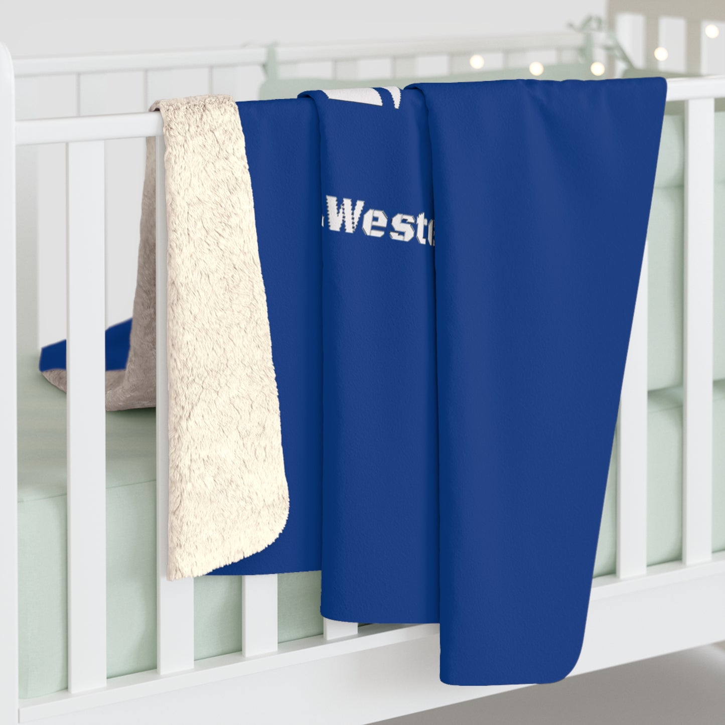 Real Western Life Sherpa Fleece Blanket, Customize it with your brand