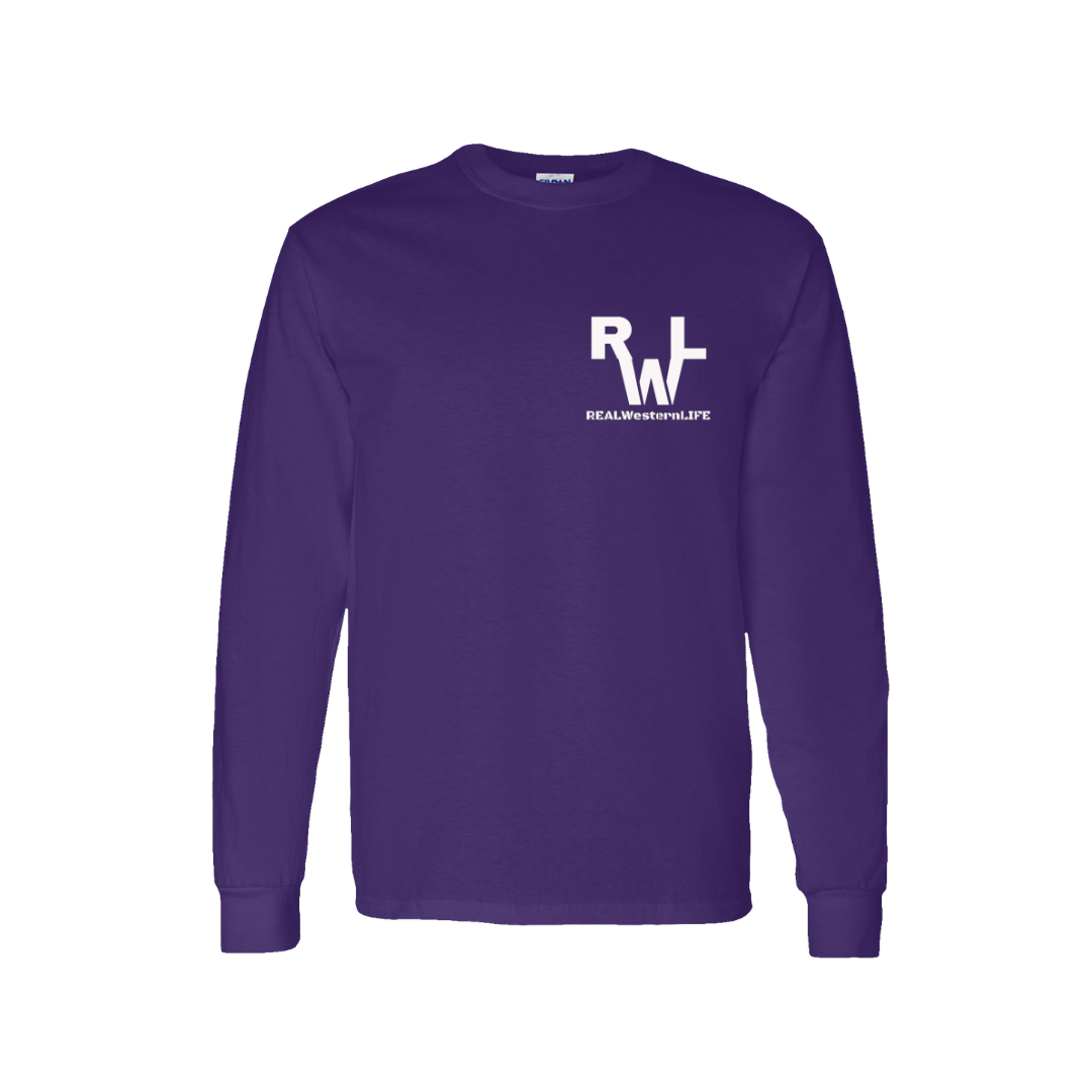 Real Western Life -Customized Unisex Long Sleeve Western Tee, Replace our brand with yours!