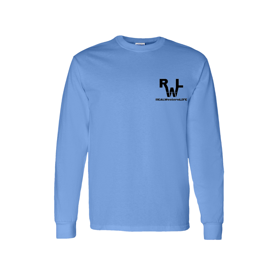 Real Western Life -Customized Unisex Long Sleeve Western Tee, Replace our brand with yours!