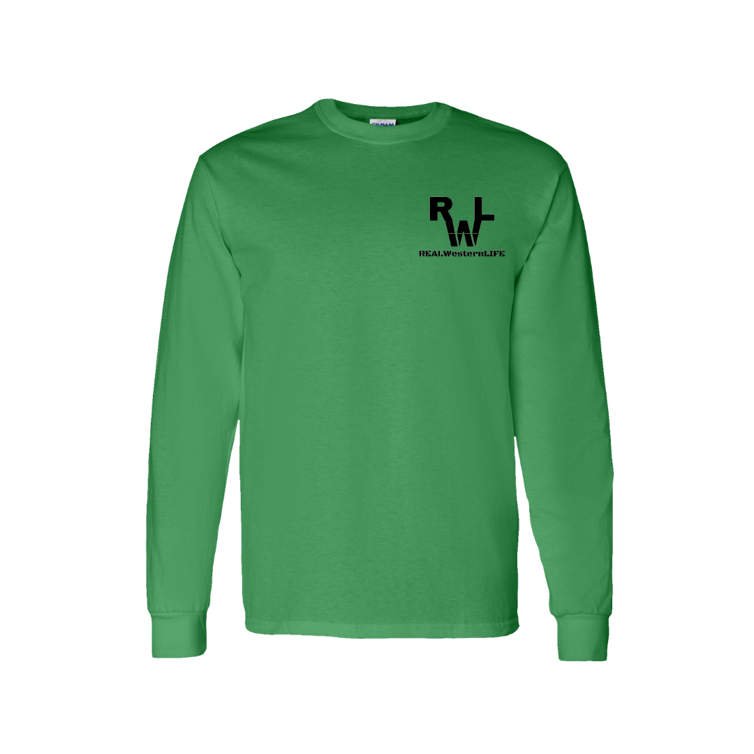 Real Western Life -Customized Unisex Long Sleeve Western Tee, Replace our brand with yours!