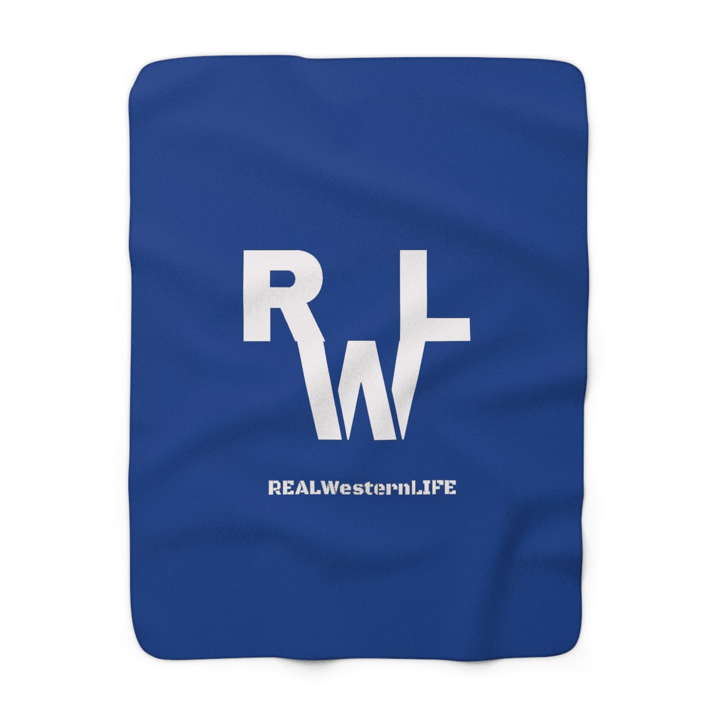 Real Western Life Sherpa Fleece Blanket, Customize it with your brand