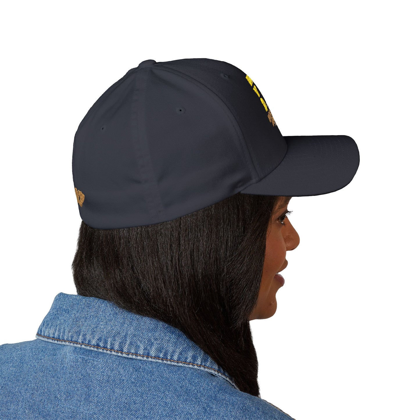 307 Wyoming Bison - Closed-Back Structured Cap (Embroidery)