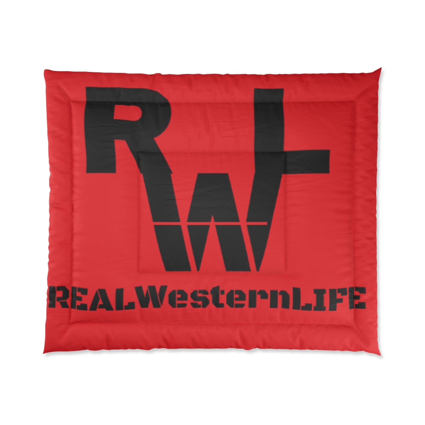 Real Western Life Rustic Reversible Comforter with Brand