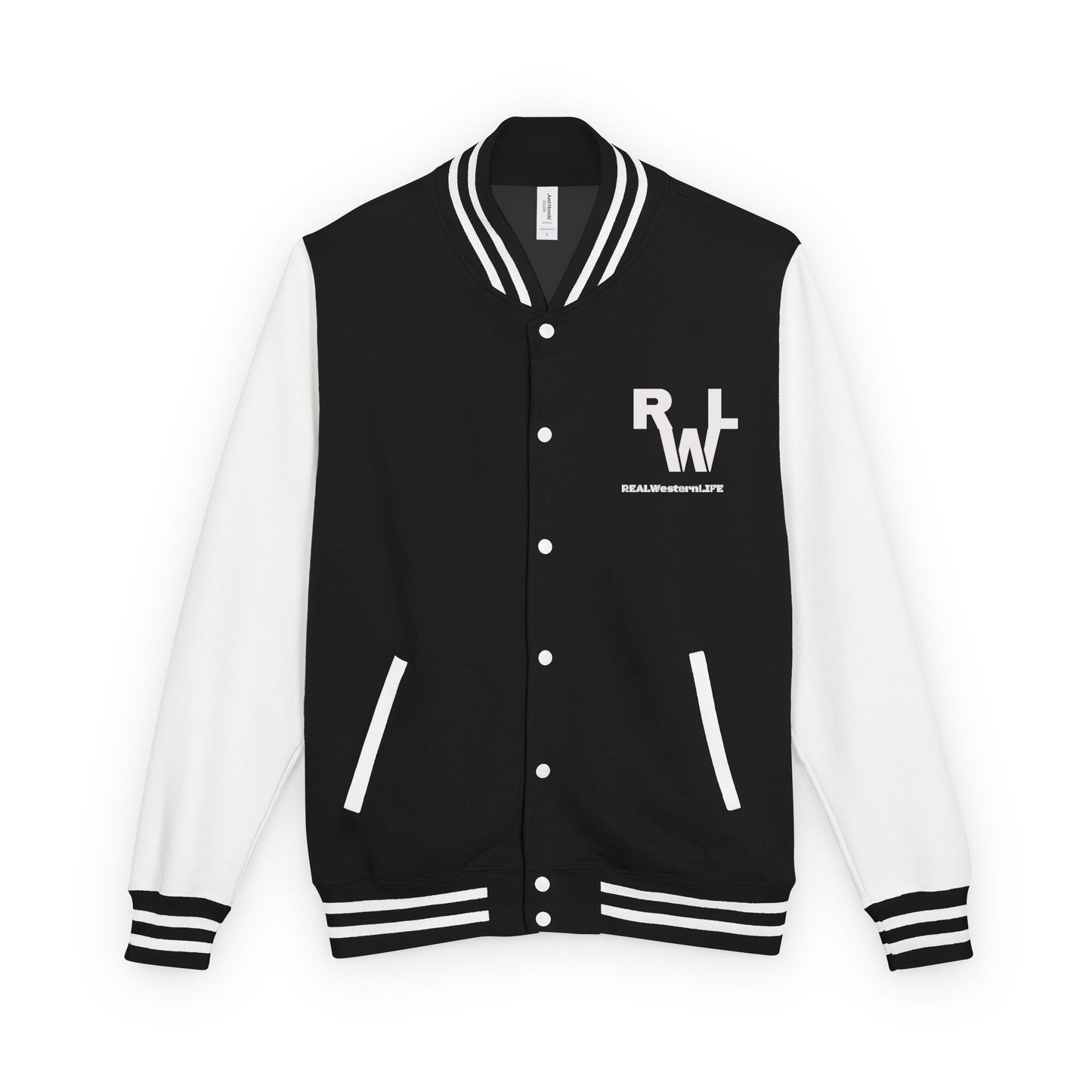 Real Western Life Brand & Ranch Name - Unisex Heavyweight Letterman Jacket,