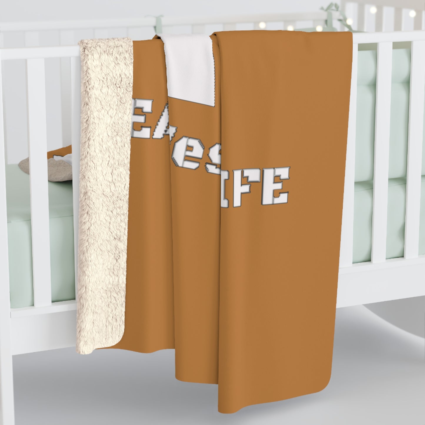 Sherpa Fleece Blanket - Real Western Life (RWL) Customizable with your own Brand/Ranch name or leave it RWL Branding