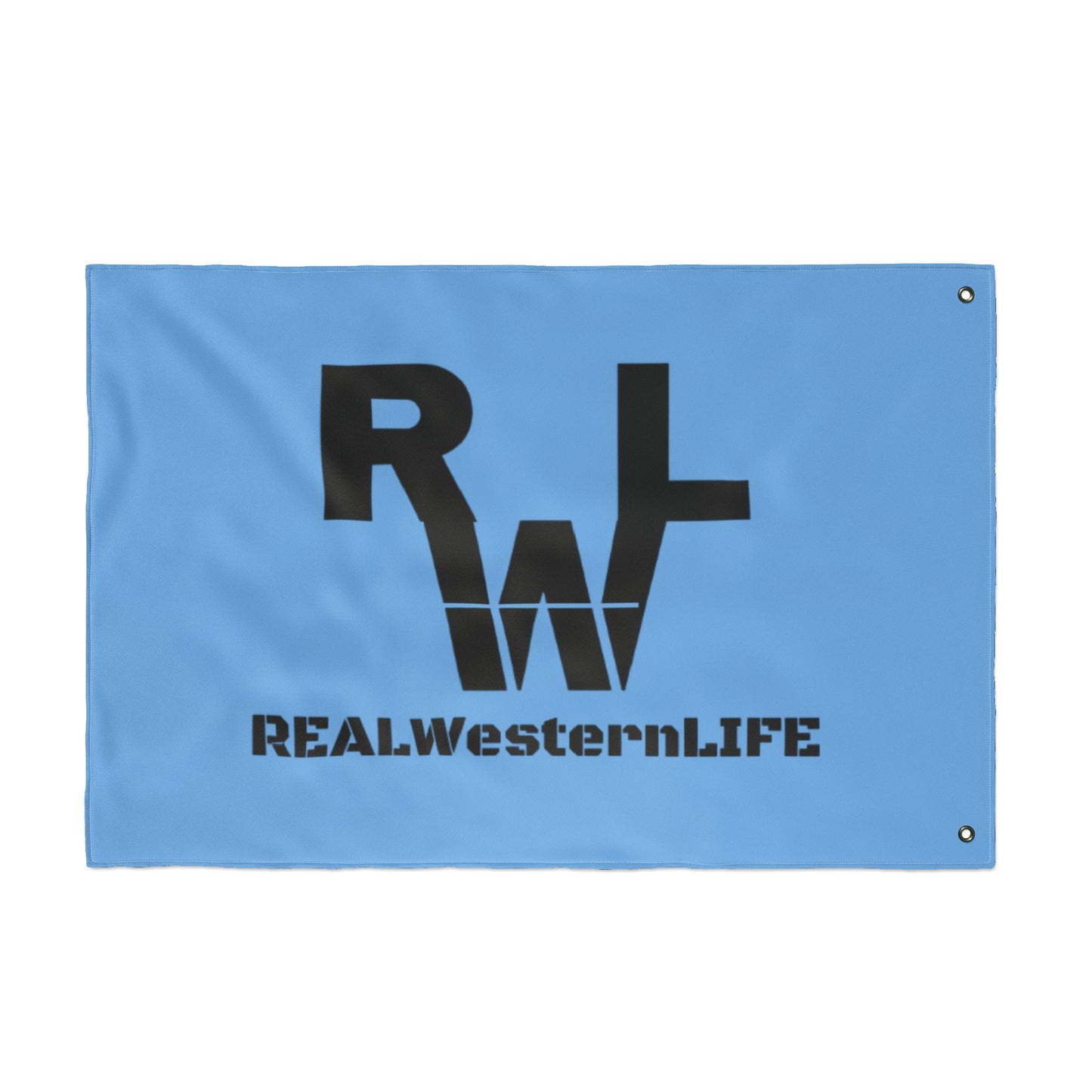 Real Western Life - Double Sided Flag - Customize it!