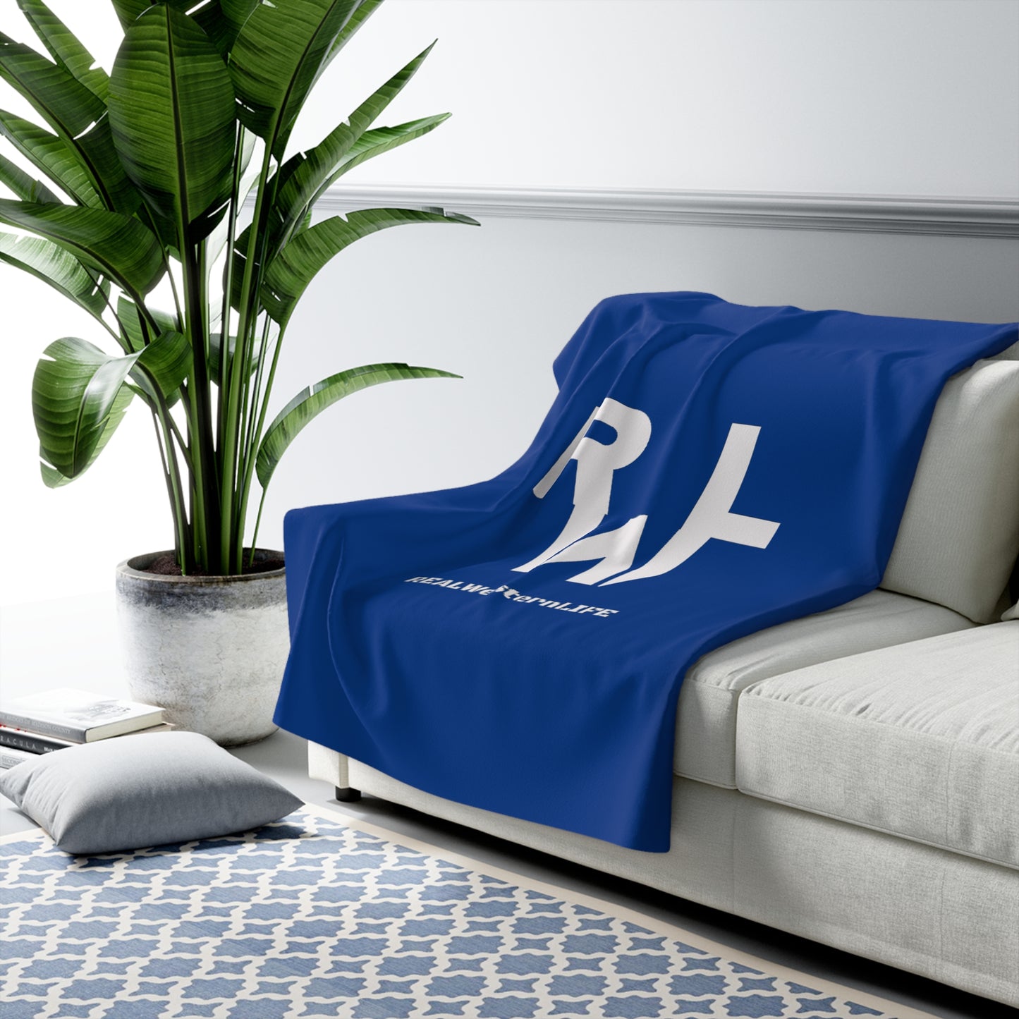 Real Western Life Sherpa Fleece Blanket, Customize it with your brand