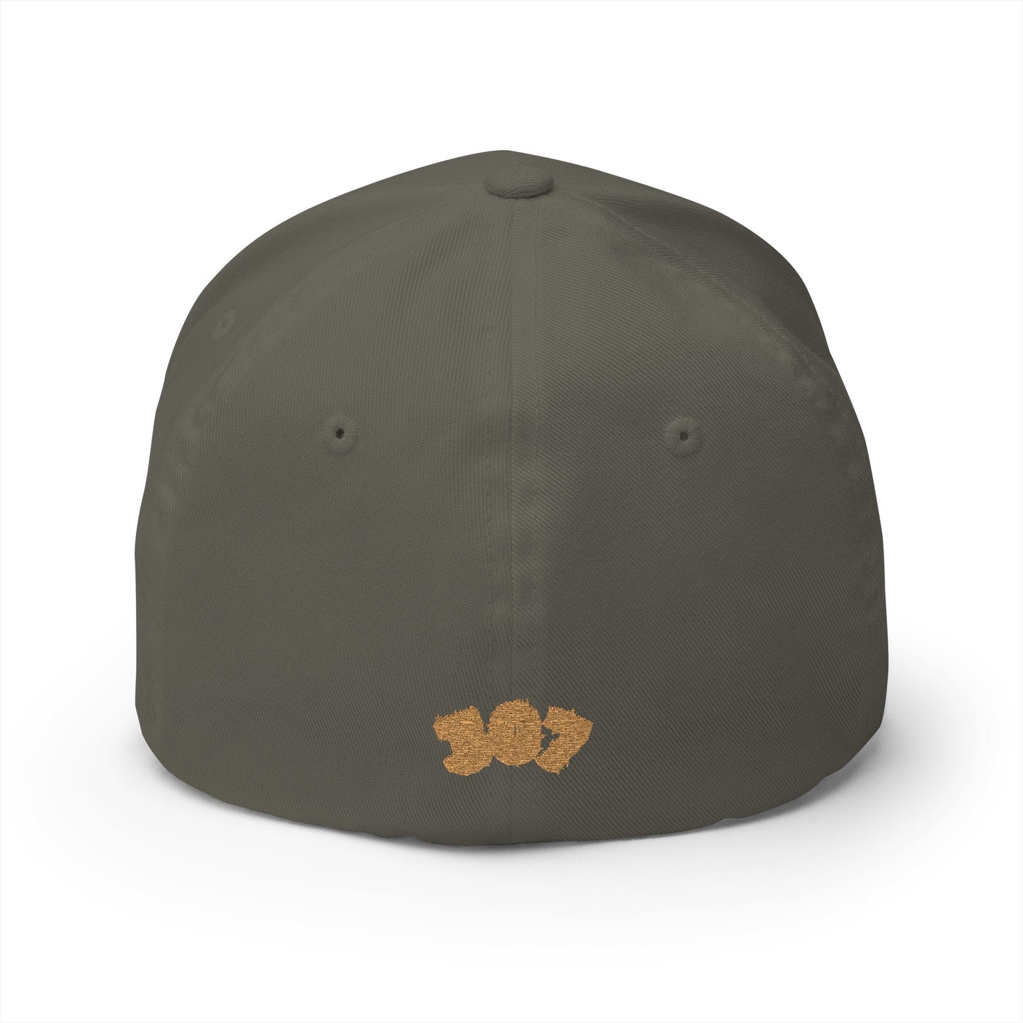307 Wyoming Bison - Closed-Back Structured Cap (Embroidery)