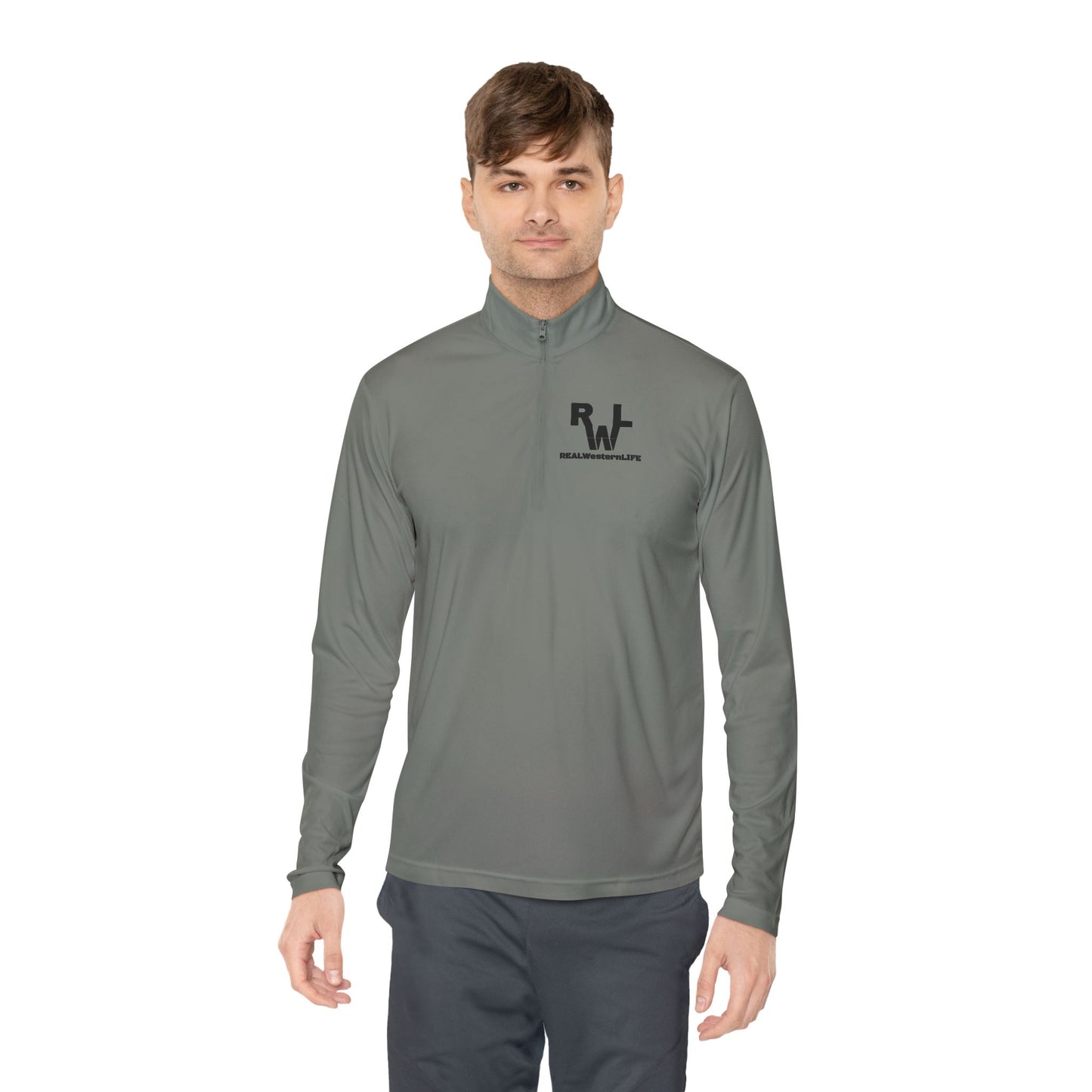 Real Western Life - Quarter-Zip Pullover for Active Lifestyle