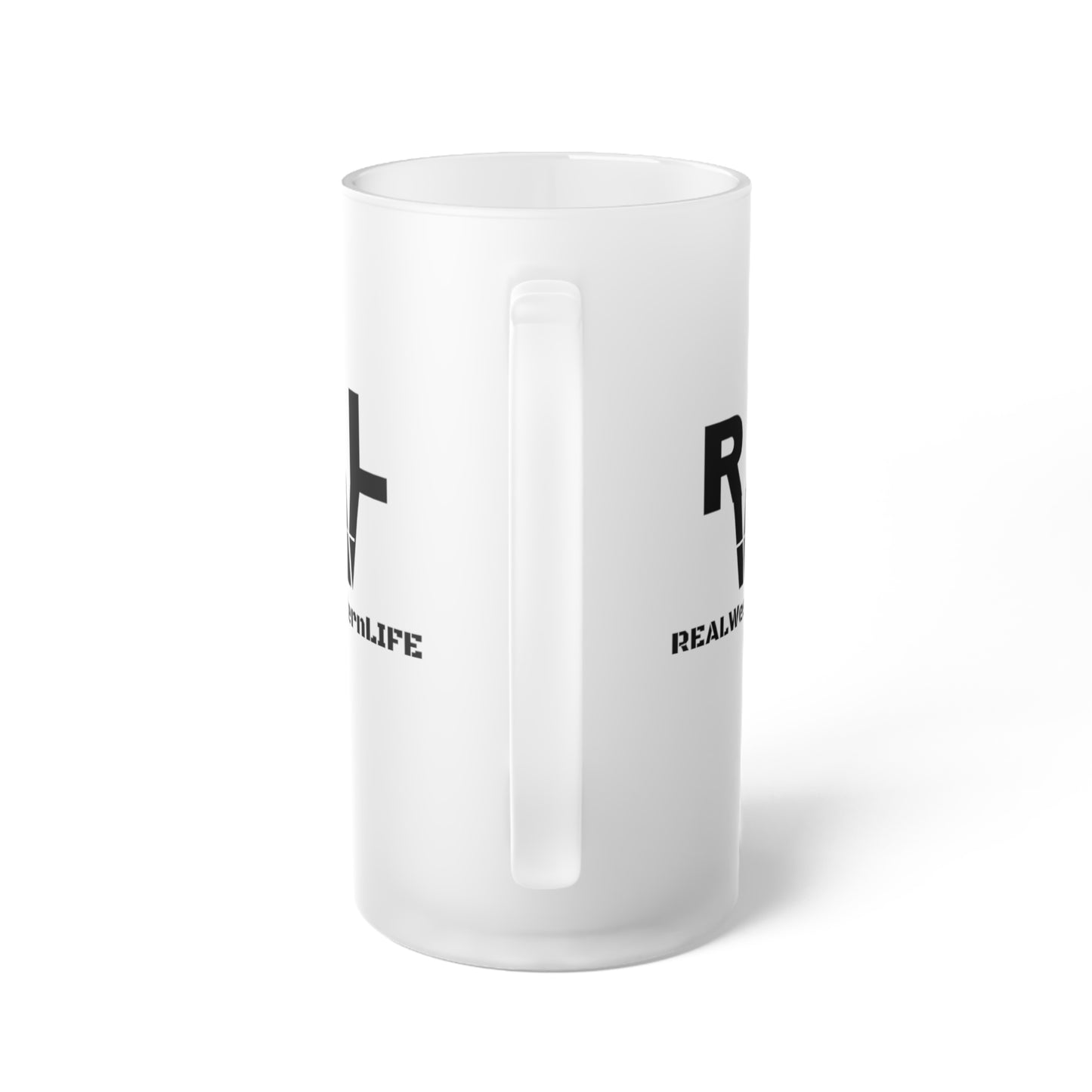Real Western Life - Customized Frosted Beer Mug - Replace our brand with yours!