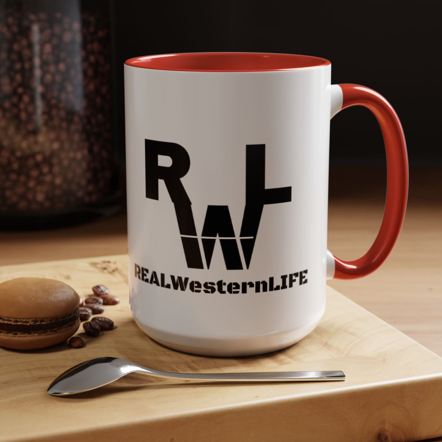 Real Western Life (RWL) - Accent Coffee Mug - Customize with your own Brand/Ranch name or leave it RWL Branding