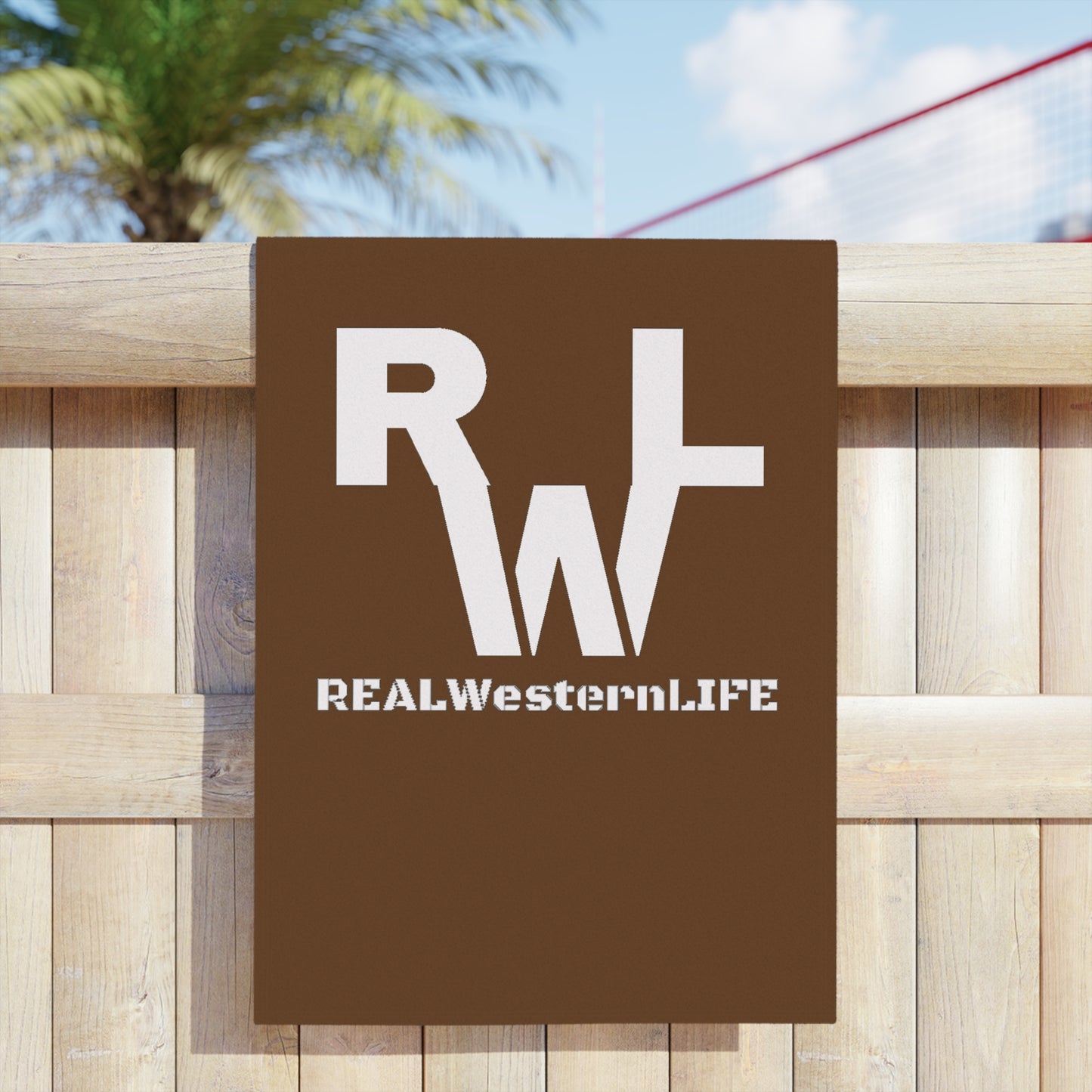 Logo Beach Towel — Brown Southwestern Cotton Beach Towel - Customize