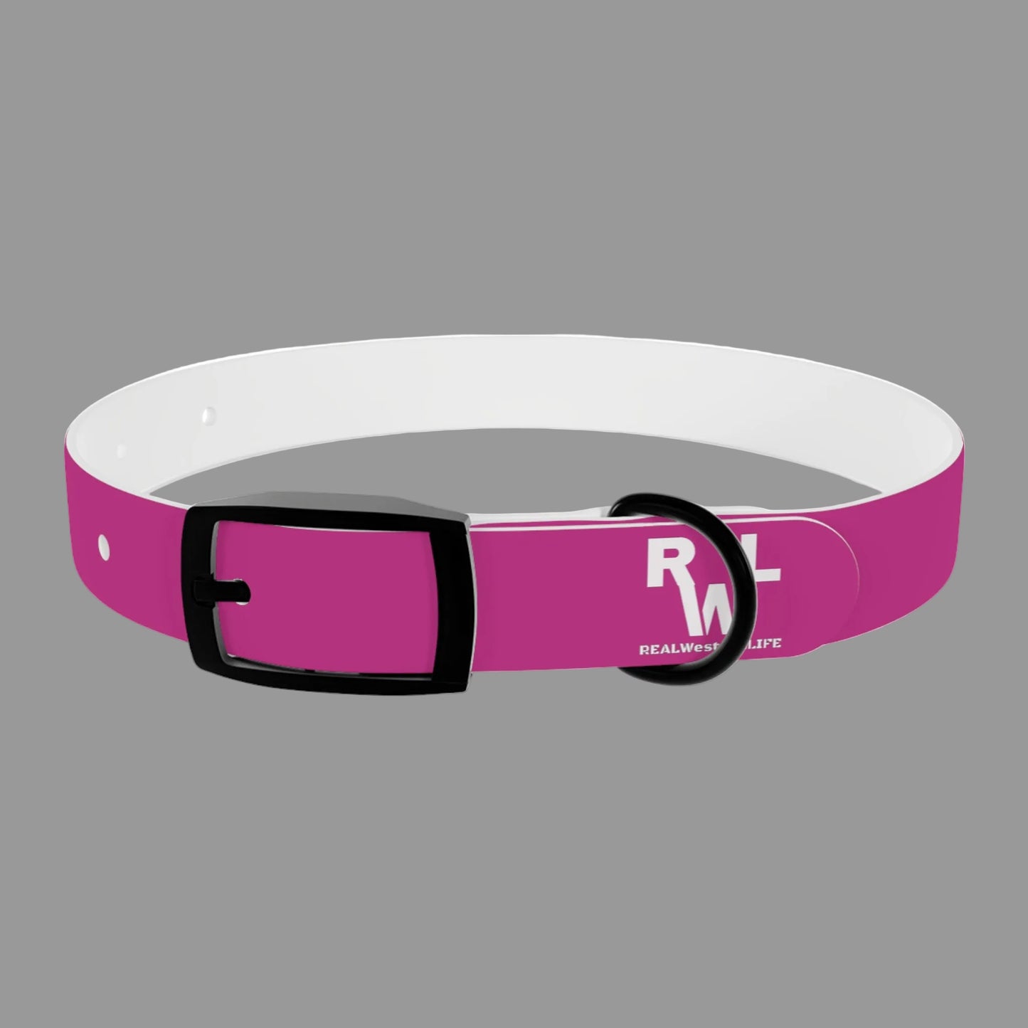 Dog Collar  - Pink - Customizable with your own Ranch/Brand, and Dogs name or leave it with RWL Branding and your dogs name.