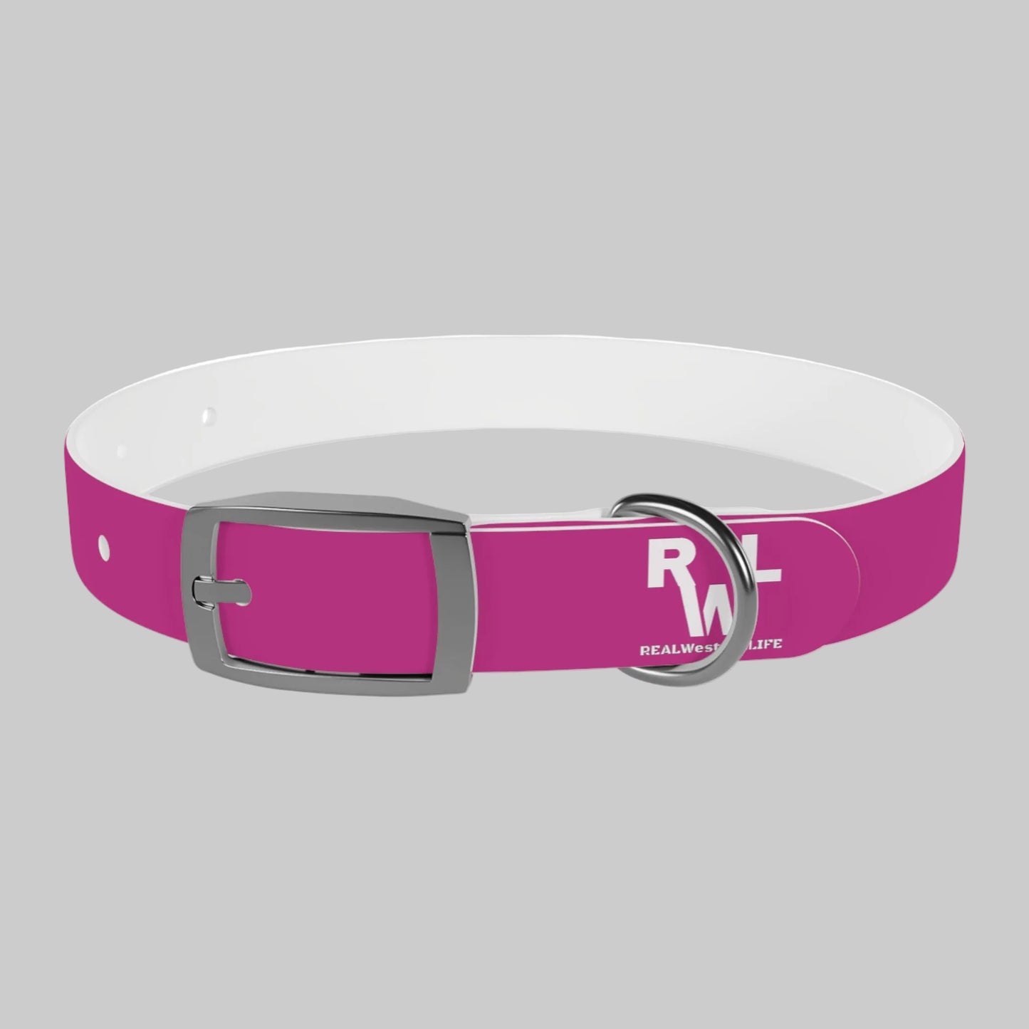 Dog Collar  - Pink - Customizable with your own Ranch/Brand, and Dogs name or leave it with RWL Branding and your dogs name.