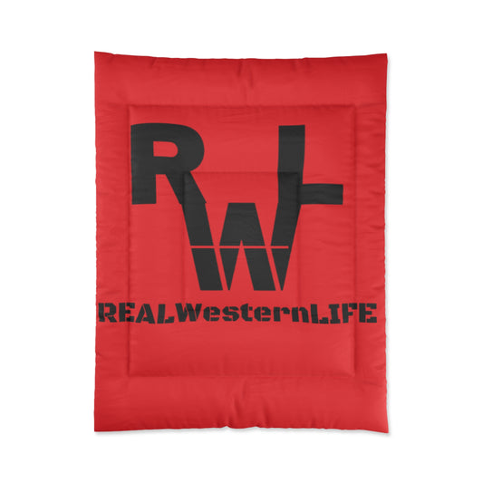 Real Western Life Rustic Reversible Comforter with Brand