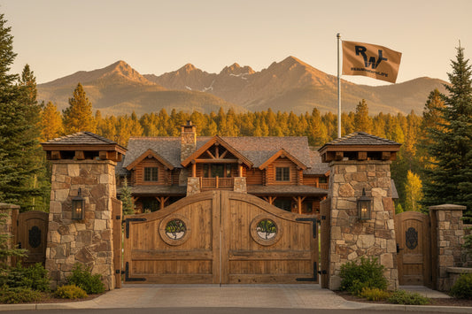 Brown Double Sided Flag - Black Brand -  Customizable with your own Brand/Ranch name or leave it with RWL Branding