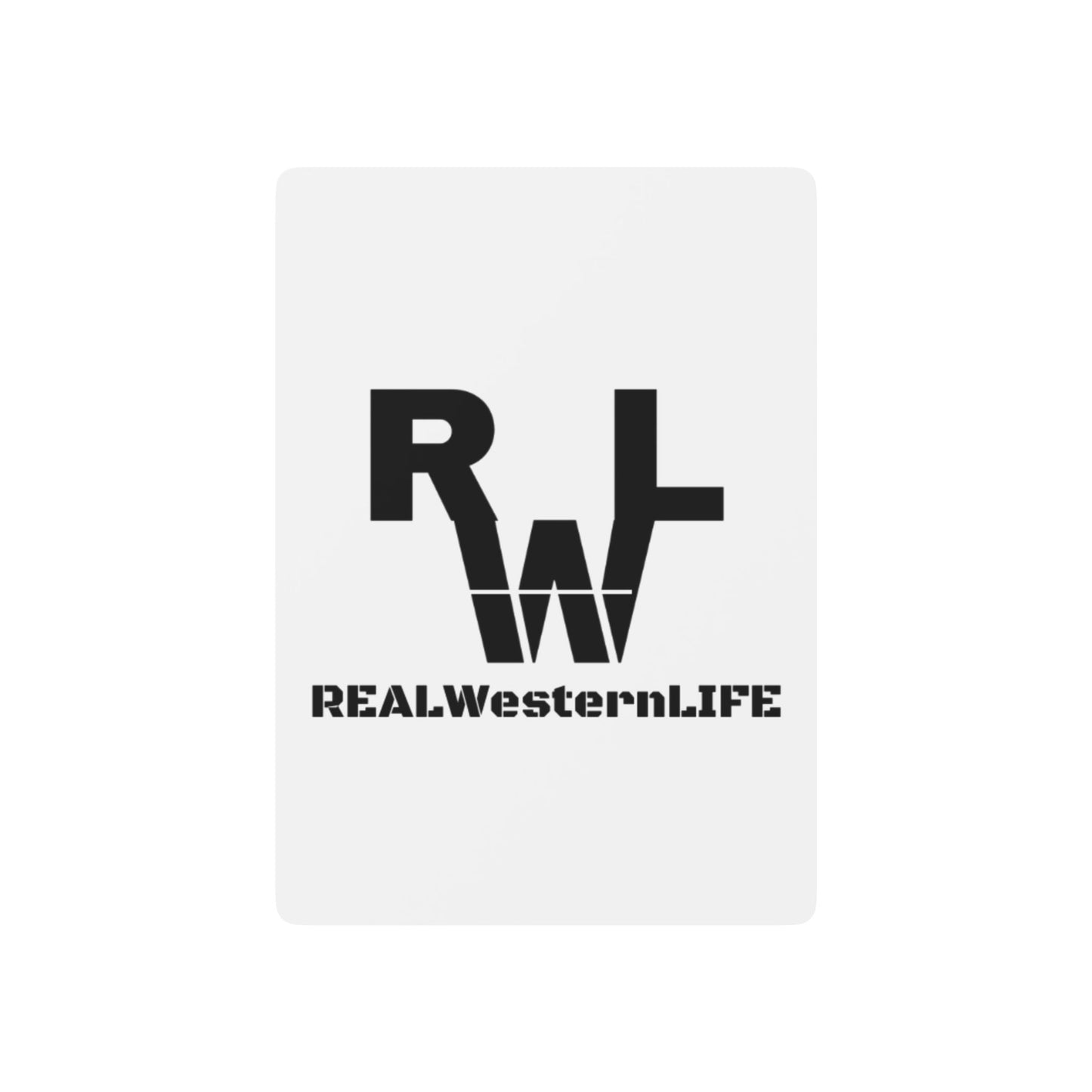 Real Western Life (RWL) Poker Playing Cards — Classic Black Spade Deck  - Customize with your own Brand/Ranch name or leave it RWL Branding