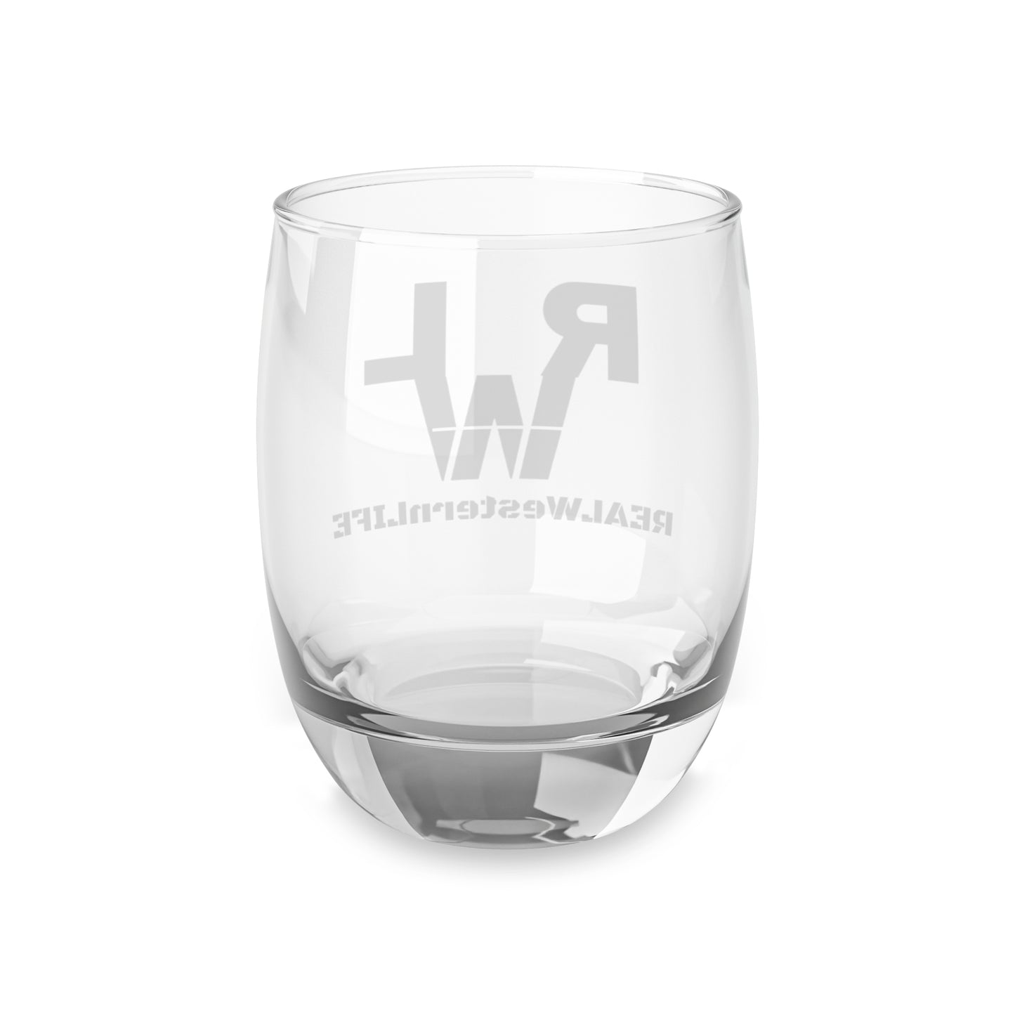 Whiskey Glass — REAL Western Life Logo Stemless Rocks Glass