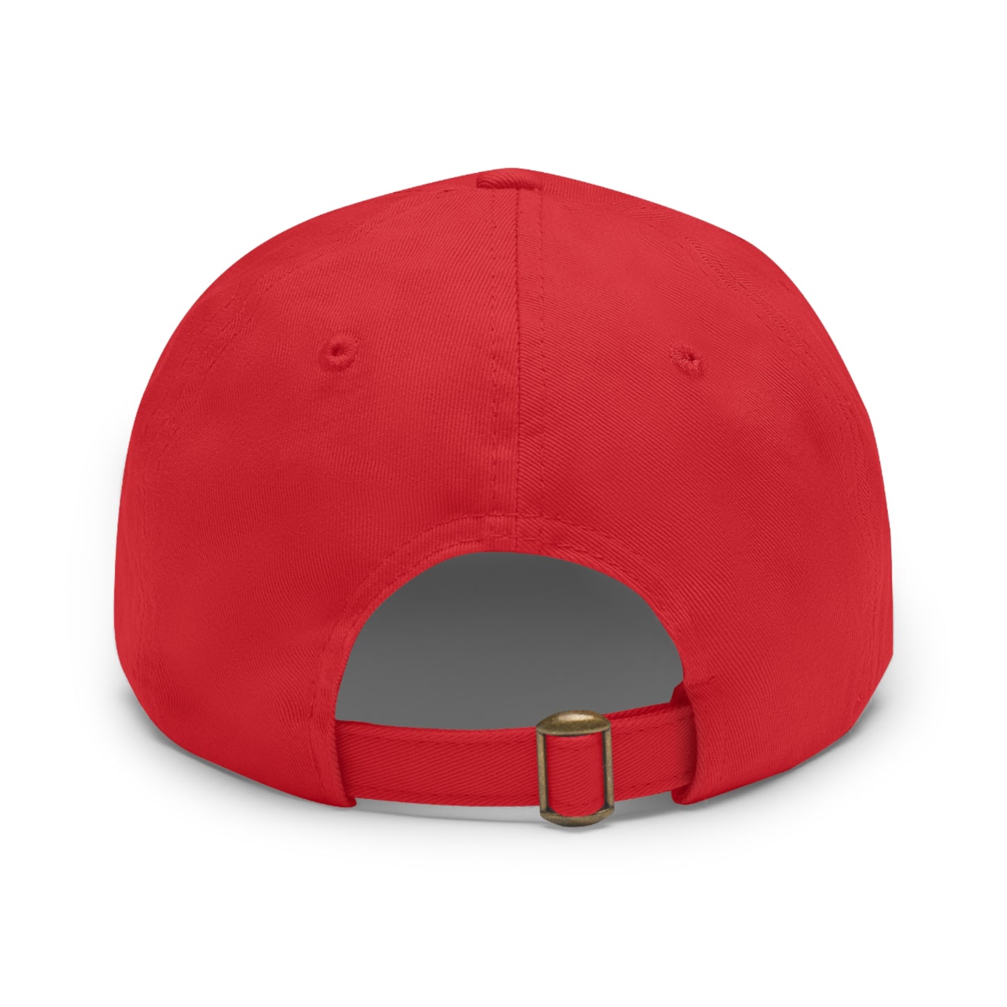 Leather Patch Dad Hat — RW RealWaterLife Logo Adjustable Baseball Cap