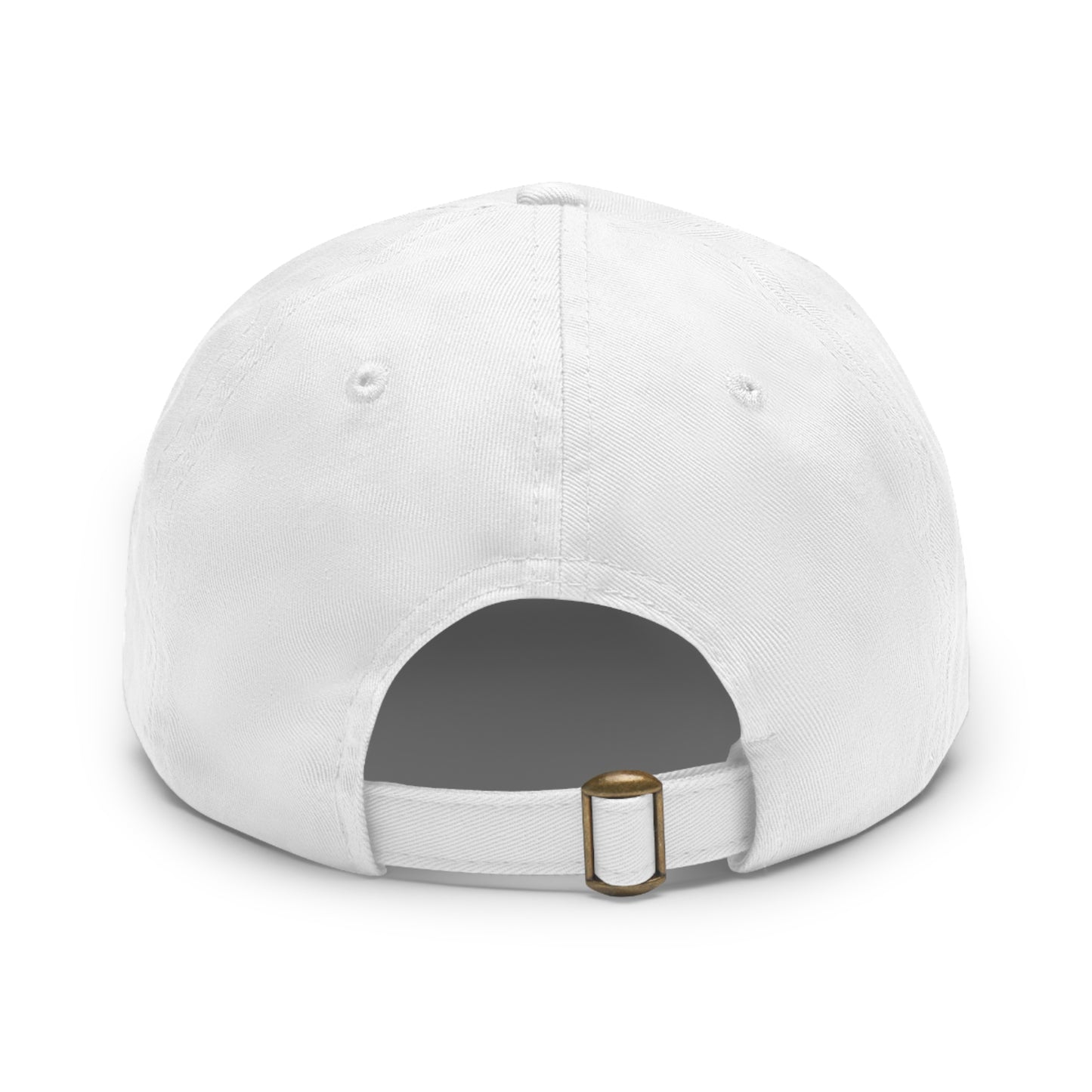 Leather Patch Dad Hat — RW RealWaterLife Logo Adjustable Baseball Cap