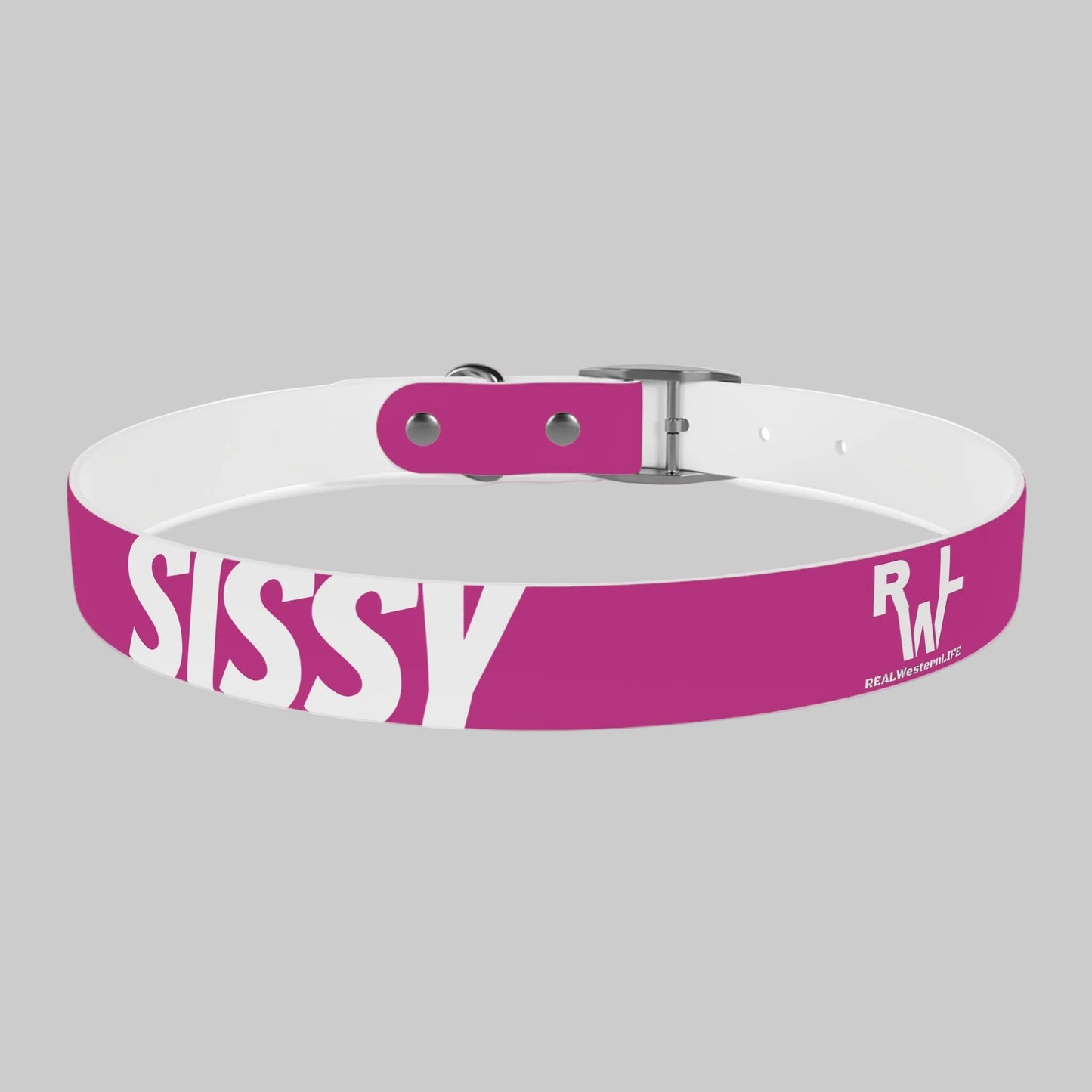 Dog Collar  - Pink - Customizable with your own Ranch/Brand, and Dogs name or leave it with RWL Branding and your dogs name.