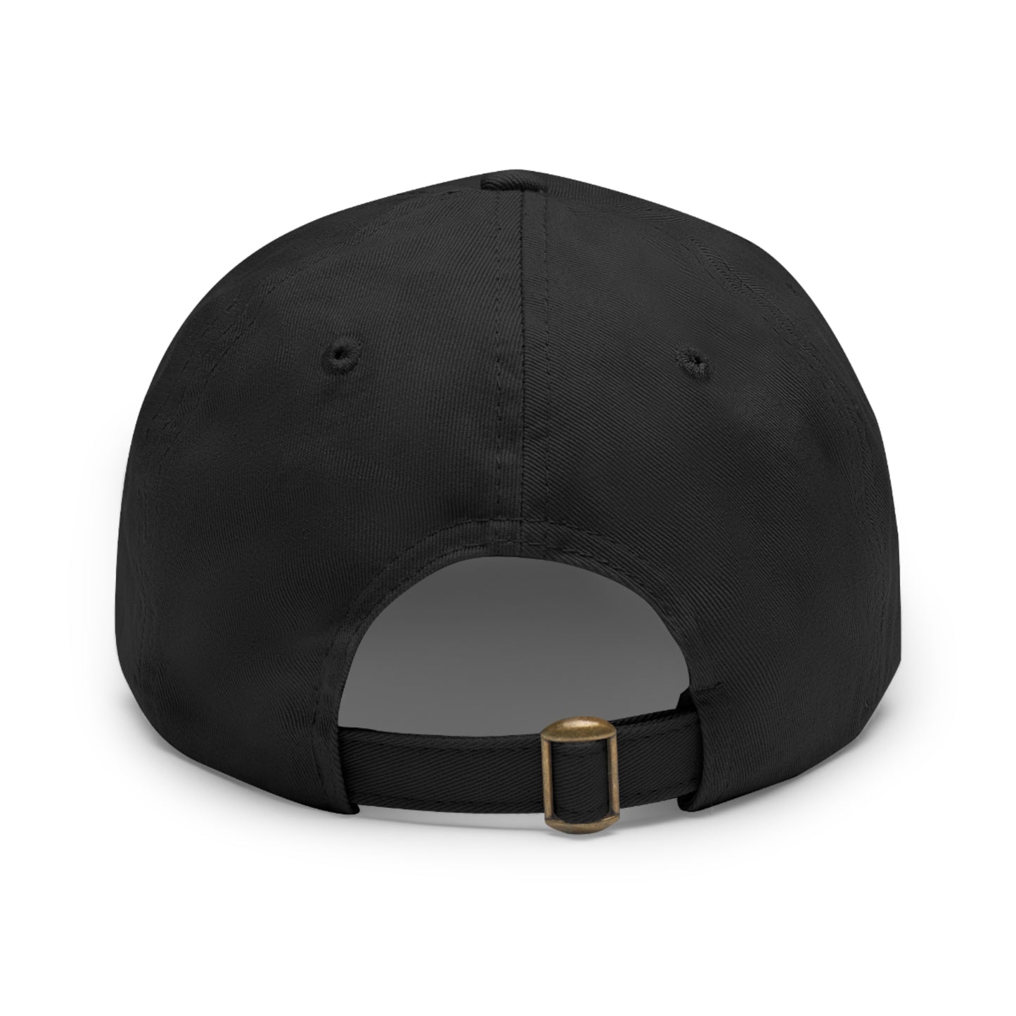 Leather Patch Dad Hat — RW RealWaterLife Logo Adjustable Baseball Cap