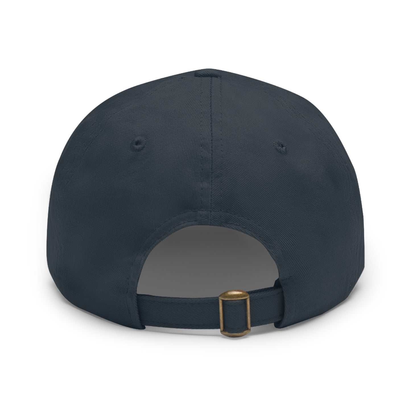 Leather Patch Dad Hat — RW RealWaterLife Logo Adjustable Baseball Cap