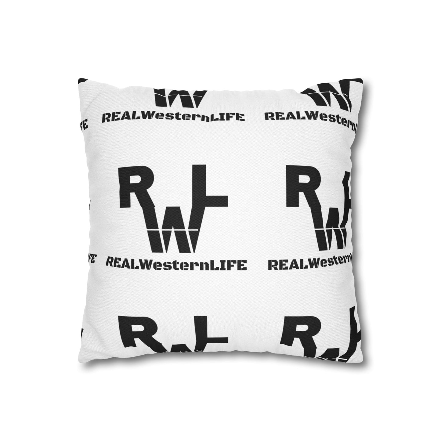 Spun Polyester Square Pillowcase