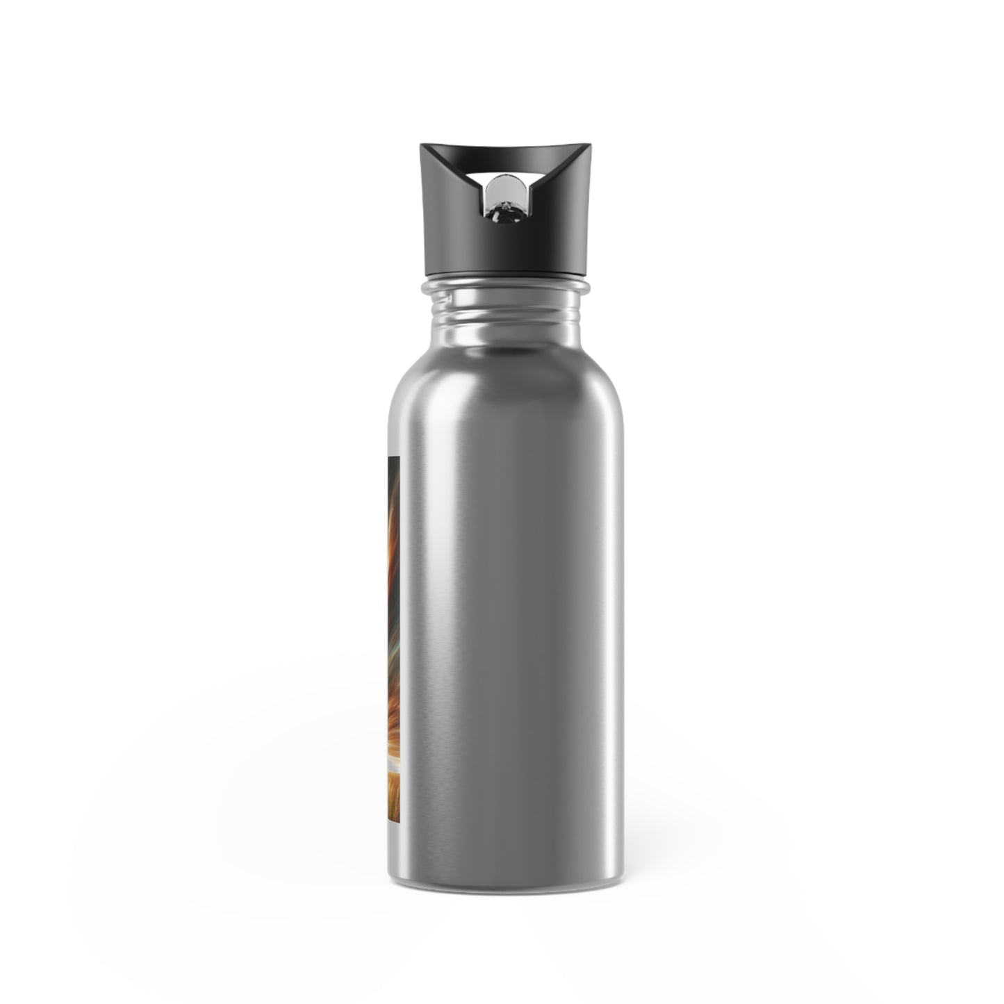 Stainless Steel Water Bottle With Straw Spirt Horse image, 20oz