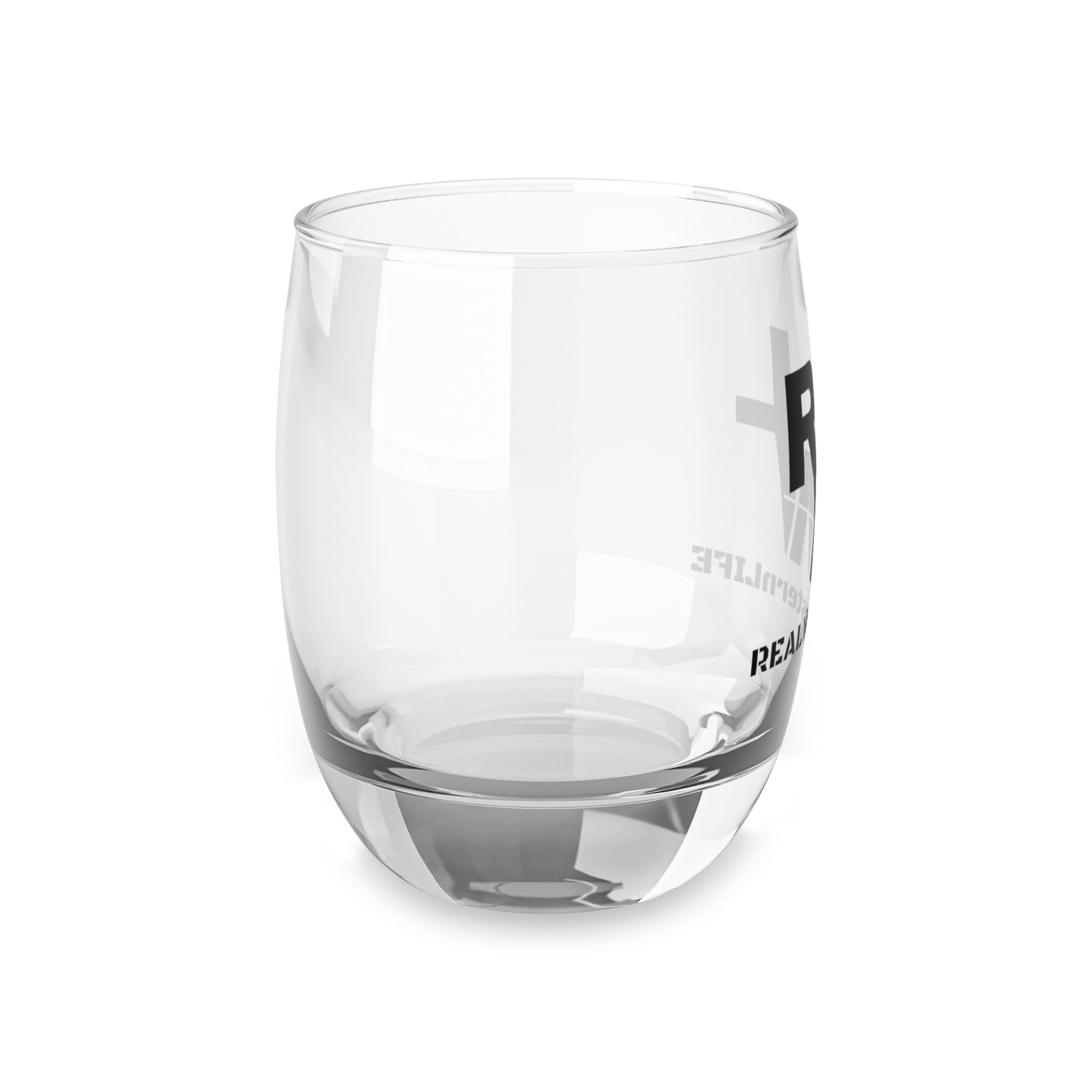 Whiskey Glass — REAL Western Life Logo Stemless Rocks Glass