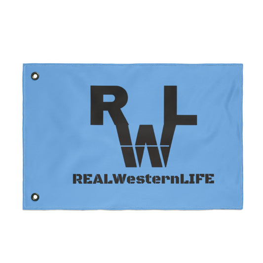Real Western Life - Double Sided Flag - Customize it!