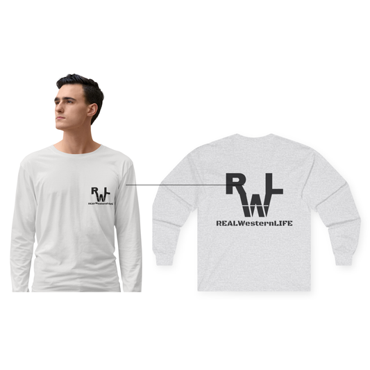 Real Western Life - Unisex Cotton Long Sleeve Tee - Western Lifestyle Shirt