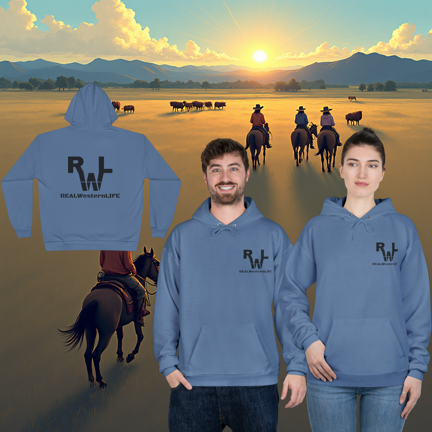Hooded Sweatshirt, Customize - Black Brand Sizes XL - 3XL