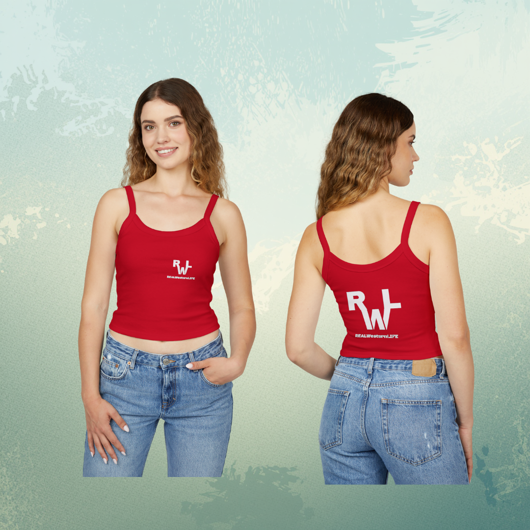 Women's Tank Top - Customizable with your brand and Ranch name or leave with Real Western Life Branding - Size XS - M