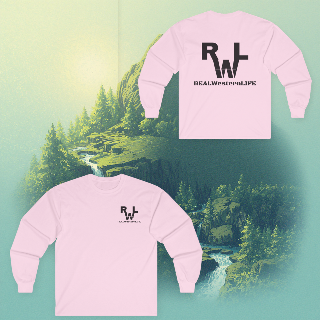 Unisex Cotton Long Sleeve Tee - Customize - Black Brand - Size 2XL - 5XL
