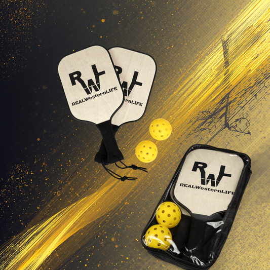 Real Western Life (RWL) - Pickleball Kit - Western Life Paddle Set with Balls