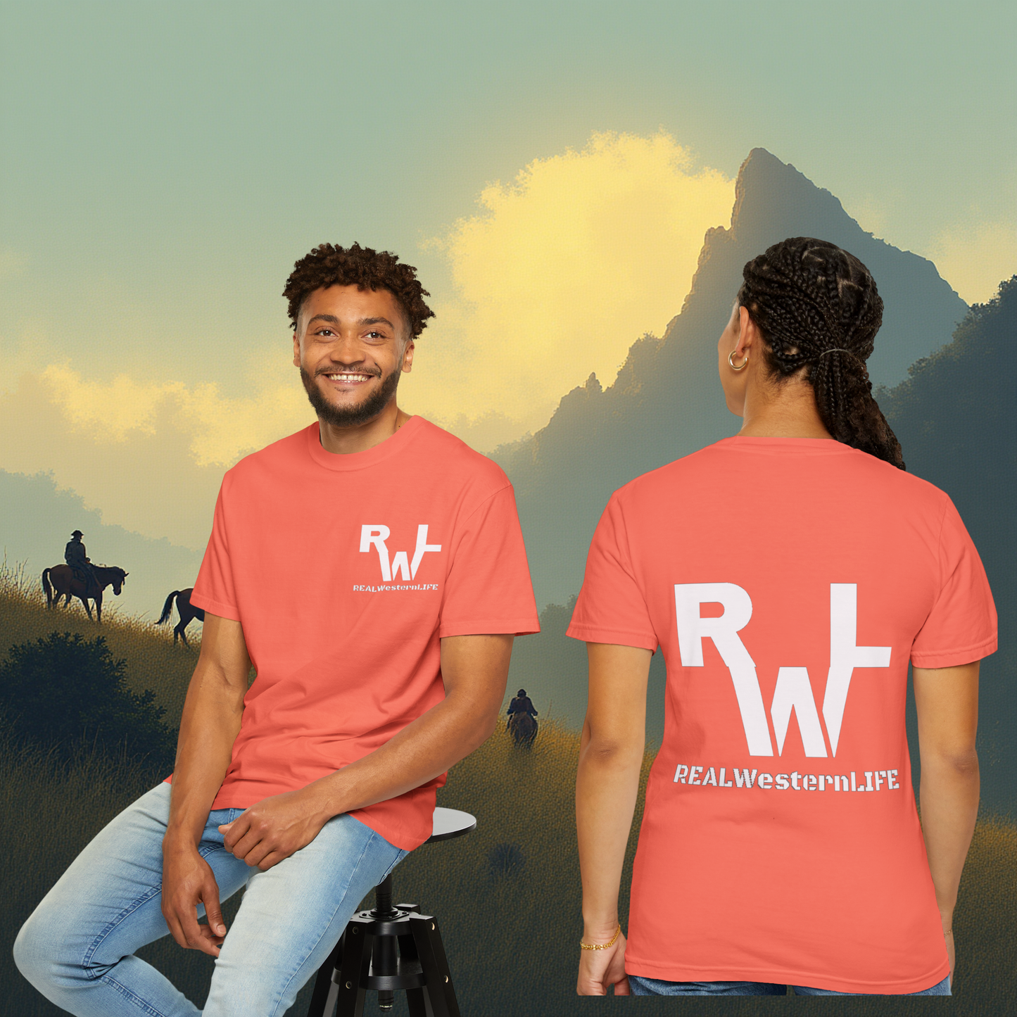 RWL- T-Shirt - White Brand - Sizes S - L - Customize