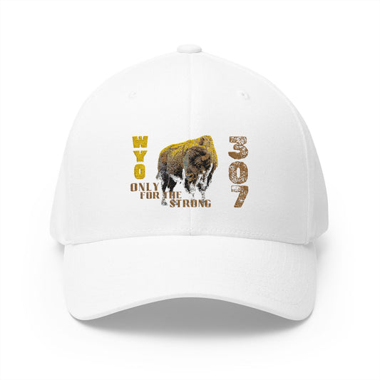 307 Wyoming Bison  - Closed-Back Structured Cap (Embroidery)