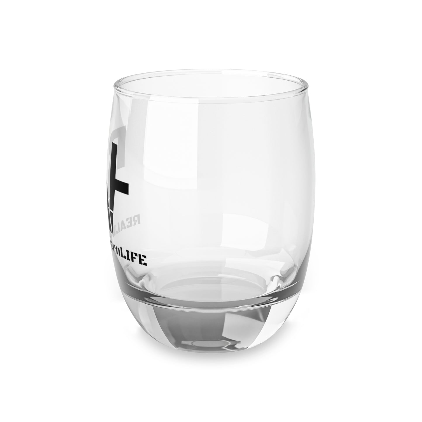 Whiskey Glass — REAL Western Life Logo Stemless Rocks Glass