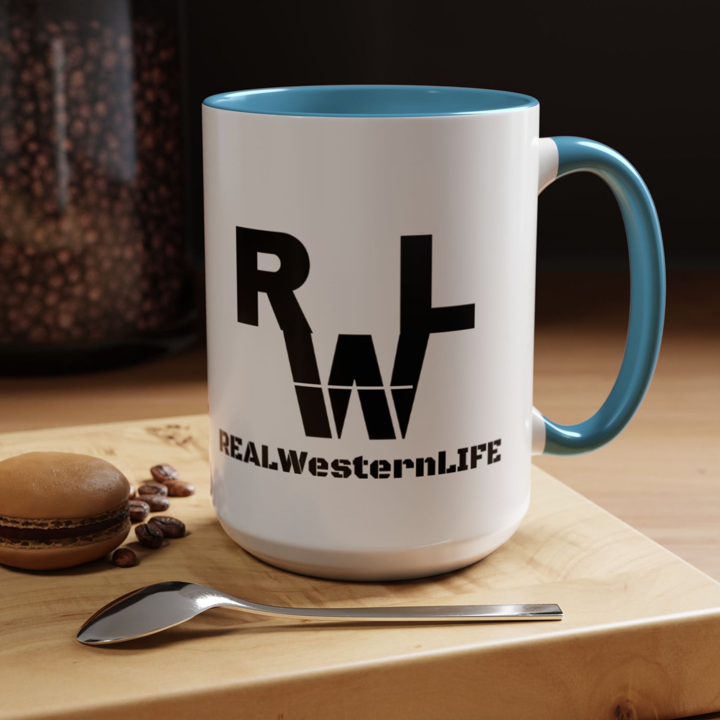 Real Western Life (RWL) - Accent Coffee Mug - Customize with your own Brand/Ranch name or leave it RWL Branding