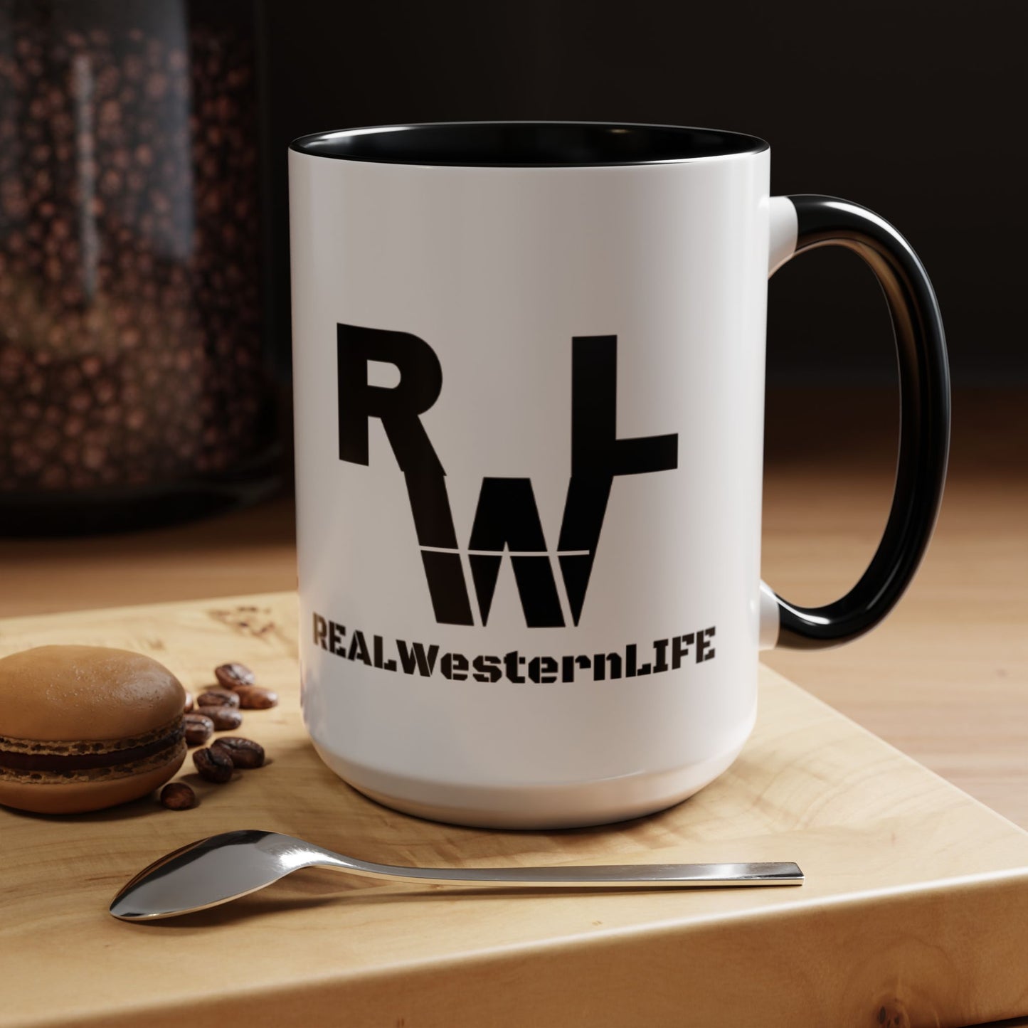 Real Western Life (RWL) - Accent Coffee Mug - Customize with your own Brand/Ranch name or leave it RWL Branding